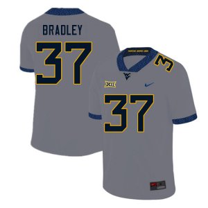 Men's West Virginia Mountaineers NCAA #37 L'Trell Bradley Gray Authentic Nike Stitched College Football Jersey XU15U05ZV